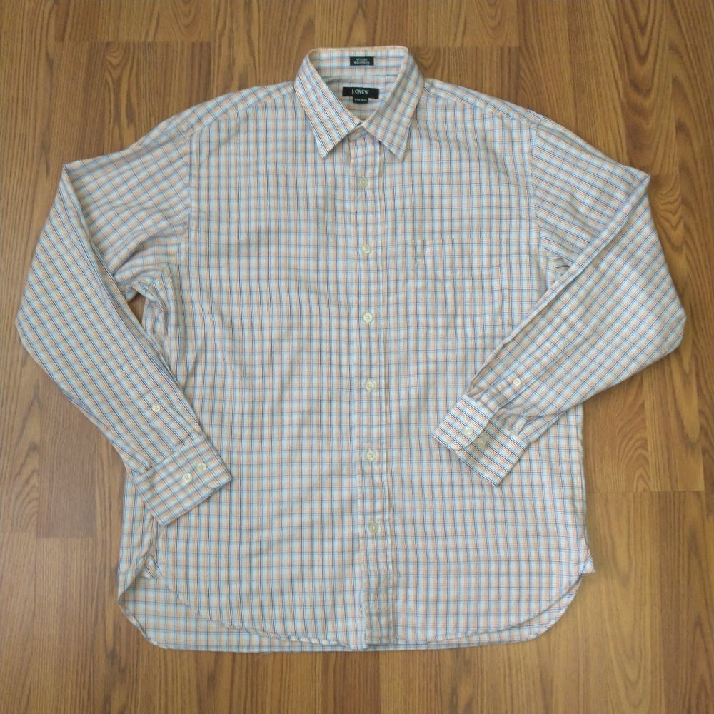 J. Crew Long Sleeve Shirt Men's M 15-15.5 Checks